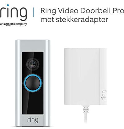 Video Deurbel Pro met Stekkeradapter - 1080p HD, Tweerichtingsspraak, Wifi & Bewegingsdetectie | Proefabonnement van 30 Dagen