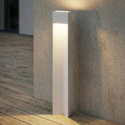 Lucande LED tuinpadverlichting Kaholo, lichtgrijs, 90 cm, IP44