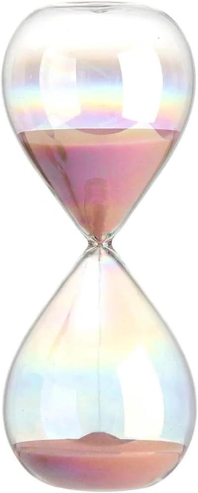 Zandloper Decoratie - Glazen Timer - Tijd Management - Klassiek Symbool - 30 Minuten - Roze