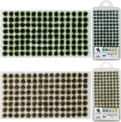 Natuurlijke Gras Tuft voor Modelbouw - Kunstgras voor Landschapsmodellering, Miniatuurtuin en Spoorwegdecoratie