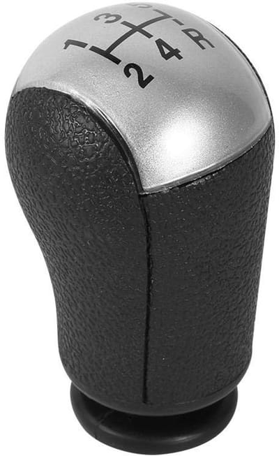 Allecto - 5 Speed Pookknop - Ergonomische Schakelknop - Grijs - Vervangingsaccessoire - Duurzaam Kunststof - Geschikt voor Focus en Mondeo MK3