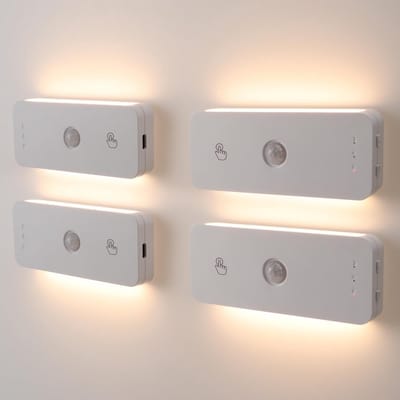 Oplaadbare LED Nachtlampjes met Bewegingssensor (4 Stuks)