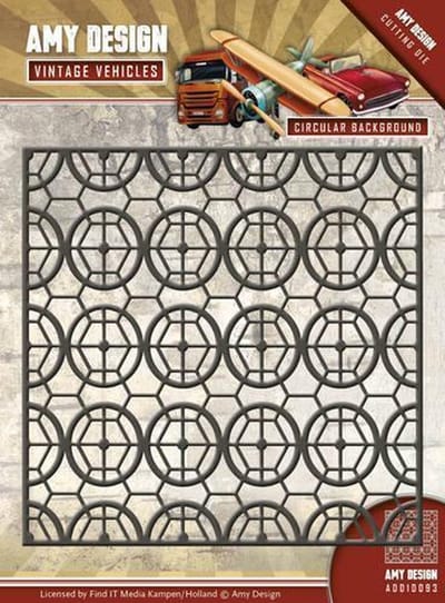 Mal - Amy Design - Vintage Vehicles - Circulaire Achtergrond