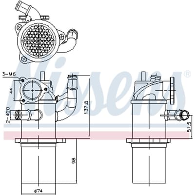 UitlaatgasRadiator NISSENS 989423
