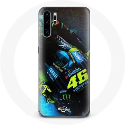 Coque pour Huawei P30 Valentino Rossi Pilote de course Moto GP