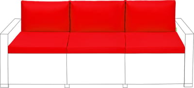 Zitkussens met Rugkussens - Buiten Tuinkussens - Waterbestendige Tuinstoelkussens voor Rotan Stoelen - Stoelkussen voor Terrasmeubilair