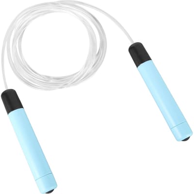 LED Springtouw Ergonomisch Handvat Cool Interessant Lichtgevend Springtouw voor Studenten Volwassenen Fitness white