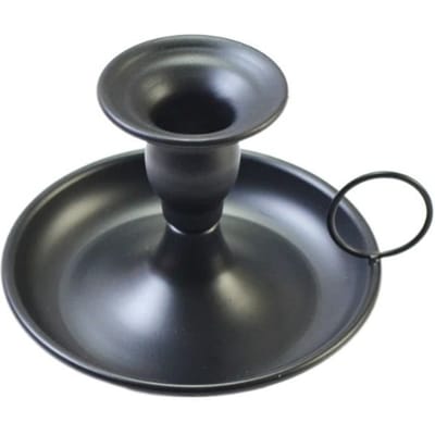 1Pc Ijzeren Kandelaar Stand Kaarshouder Vintage Retro Stijl Klassieke Look Taper Kaarshouder Voor Bruiloft Decoratie Accessoires black