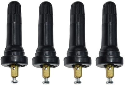 Dailygoods- Schachtventiel 4 Stuks - Bandendruksensor - TPMS-ventiel - Controlesysteem - Waterdicht - Aluminiumlegering/Rubber - 6 cm - Bandenventiel