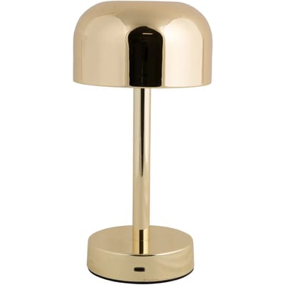 Leitmotiv Tafellamp James LED - Goud - 12.5x12.5x24.5cm - Scandinavisch