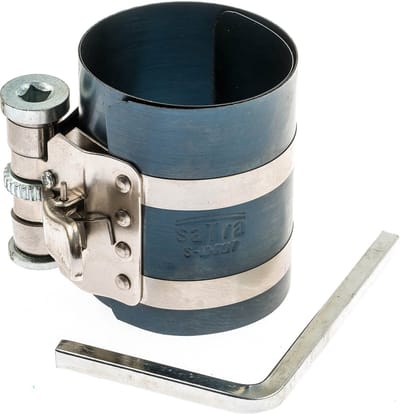 zuigerspanband - 60 tot 175 mm - zuiger montageklem - zuigerveer montageband - inclusief inbussleutel - satra