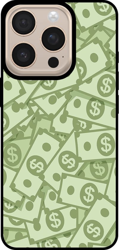 Smartphonica Telefoonhoesje Geschikt voor iPhone 16 Pro Max met Geld Opdruk - TPU Backcover Case With Money Design geschikt voor iPhone 16 Pro Max
