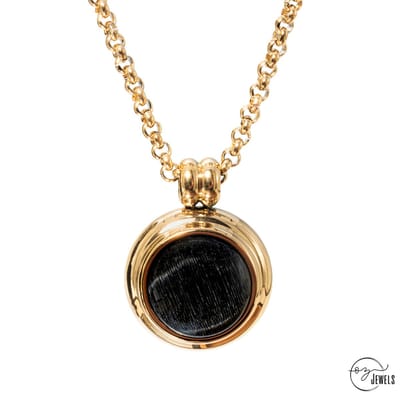 OZ Jewels – Opaal Agaat Ketting – 18K Verguld – Elegant – Vrouwen – Verstelbare