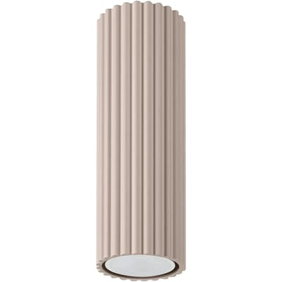 Sollux Lighting Plafondlamp Karbon - GU10 - taupe - aluminium - 6.5x6.5x20cm