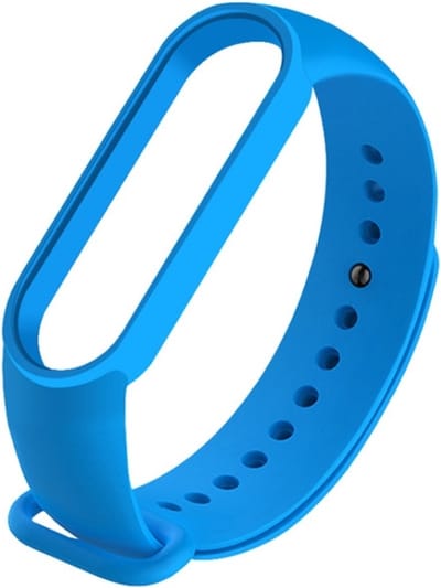 Siliconen bandje - geschikt voor Xiaomi Mi Band 5 / Mi Band 6 - blauw