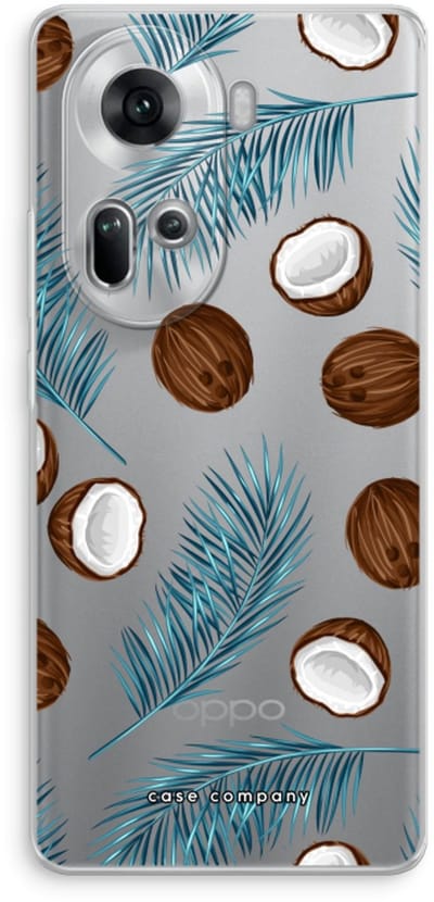 Case Company® - Hoesje geschikt voor Oppo Reno 11 hoesje - Kokosnoot - Soft Cover Telefoonhoesje - Bescherming aan alle Kanten en Schermrand