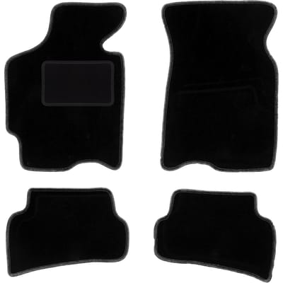 Zwarte velours vloermatten voor: Mazda MX-6 I coupé (1988-1992)
