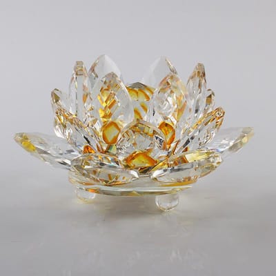 6mm Kwartskristallen Lotusbloem Ambachten Glas Fengshui Ornamenten Helende Kristallen Huis Feest Wicca Decor Yoga Cadeaus Souvenir 60mm