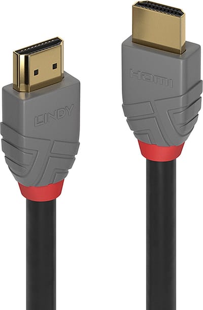 LINDY 36961 HDMI-kabel HDMI Aansluitkabel HDMI-A-stekker, HDMI-A-stekker 0.50 m Zwart 4K UHD