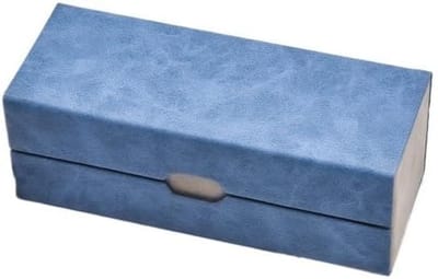 Zonnebrillenkoker - Brillenkoker - Veilig Opbergen - Fijn Fluweel Leer - 16cm x 6.3cm - Zwart