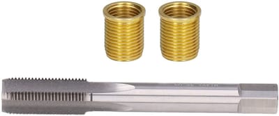Dailygoods - M12x125 Schroefdraad Reparatieset - Professioneel gereedschap - Inclusief 10 schroefdraadinzetstukken - Voor bougies - M14x125 en M12x125...
