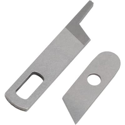 Ensemble de Couteaux Supérieur et Inférieur de Machine à Coudre Remplacement pour 14CG744 14CG754 14SH644 14SH654 14SH744 14SH754 14SH764 Surjeteuse gray
