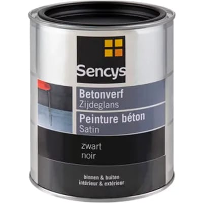 Sencys Betonverf Zijdeglans Zwart 750ml