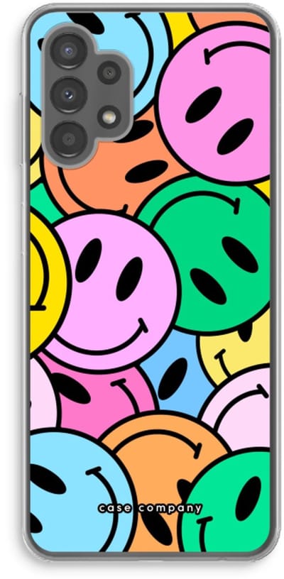 Case Company® - Hoesje geschikt voor Samsung Galaxy A13 4G hoesje - Smiley N°1 - Soft Cover Telefoonhoesje - Bescherming aan alle Kanten en Schermrand