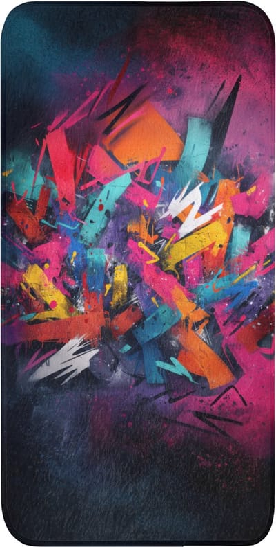 WC mat 60x120 cm - Antislip - Abstract - Explosie - Neonkleuren - Toiletmat - Vloermat - Douchemat - Toilet tapijt - Toiletmatten