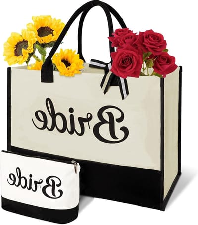 Stijlvolle Canvas Tas voor Bruidsmeisjes, Perfect voor Trouwen, Verjaardagen en Vakanties, Geweldig Cadeau voor Elke Gelegenheid