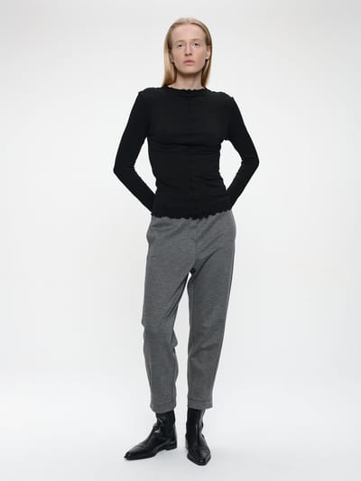 Janette top | Black - Black / XXS