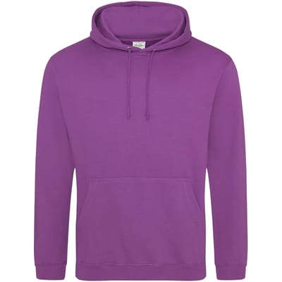 Just Hoods College Hoodie JH001 - MAGENTA MAGIC - L