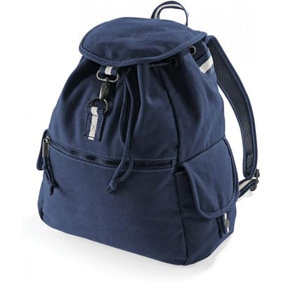 Quadra Vintage Canvas Rugzak “used look” Oxford Navy