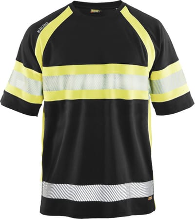 Blaklader UV-T-shirt High Vis 3337-1051 - Zwart/High Vis Geel - 5XL