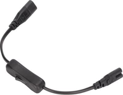 Verlengsnoer van IEC 320 C8 naar IEC 320 C7 met Schakelaar - 2.5A 250V 1500W - 0.98ft