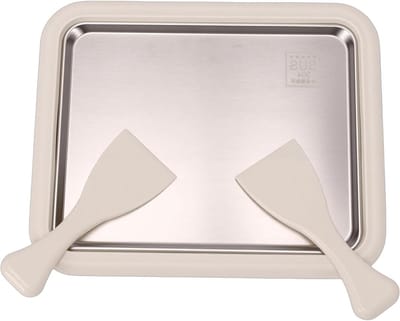 Gerolde Ijsmachine - Dessert Maker - Zelf Desserts Maken - Roestvrij Staal - 41.8 oz - Beige