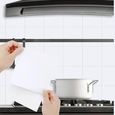 Zelfklevende Tegels voor Keuken en Badkamer, Set van 50, 15 x 15 cm, Waterdichte Vinyl Stickers voor Muren, Makkelijk aan te Brengen en Onderhoudsvriendelijk