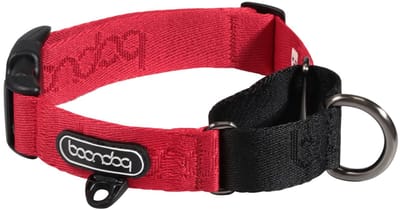 Boondog – Martingale Halsband Hond – Red – Maat S – Anti-Trek – Zacht Webbing