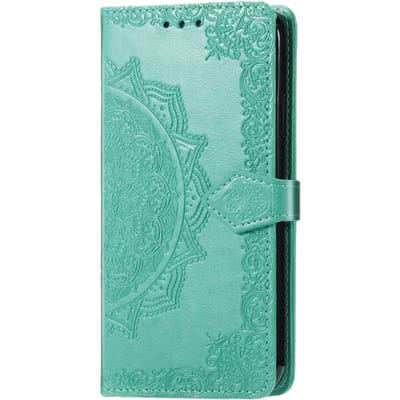 Comfycase Samsung Galaxy A32 5G Mandala Booklet Telefoonhoesje  Groen