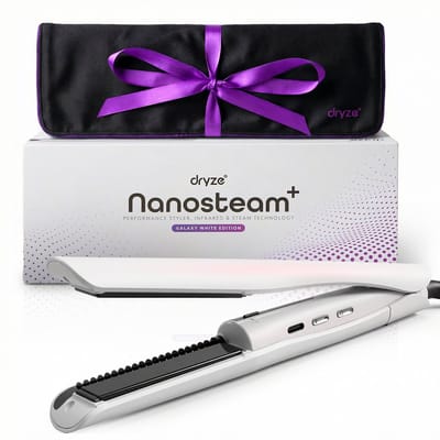 Dryze Nanosteam® - Stoom stijltang – Met Infrarood Technologie – Beschermt Tegen Hitte & Pluis – Professionele Haarstijltang – Voor Glans & Zacht Haar