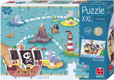 Jumbo Goula Puzzle XXL Pirates 48 ??pcs. 2D Puzzels