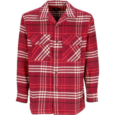 Westridge geweven overhemd Berry herenshirt met lange mouwen