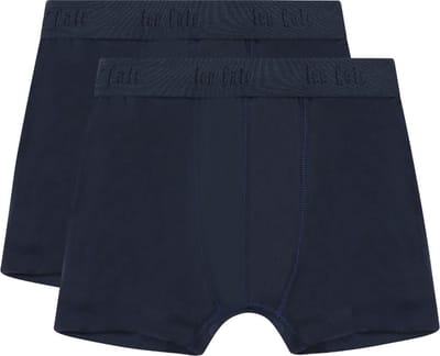 Ten Cate Basics organic cotton stretch shorts navy 2 pack voor Jongens | Maat 158/164