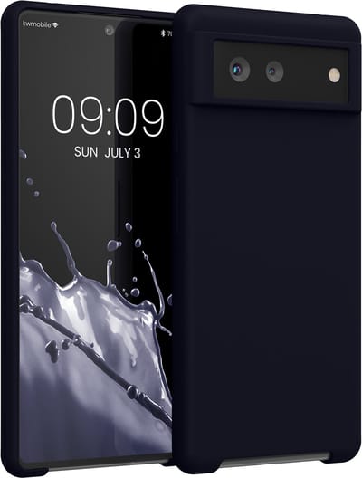 kwmobile telefoonhoesje geschikt voor Google Pixel 6 - Hoesje met siliconen coating - Smartphone case in deep ocean