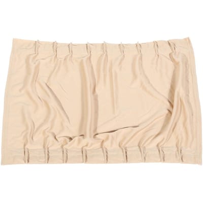 2 x Pare-soleil de voiture des années 50 Rideau de fenêtre Pare-soleil réglable Drapé Visière Cantonnière Rideau Beige beige