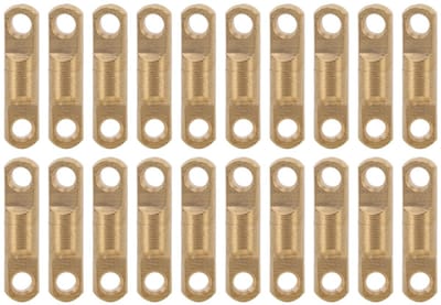 Dailygoods- Touwgesp 20 Stuks - Roterende Messing - Draaimechanisme - 5 Mm Binnendiameter - Sterke Trekkracht - Eenvoudige Installatie - Gespen