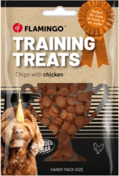 Flamingo - Trainingssnack - Chips met Kip - Suikervrij - 60gr