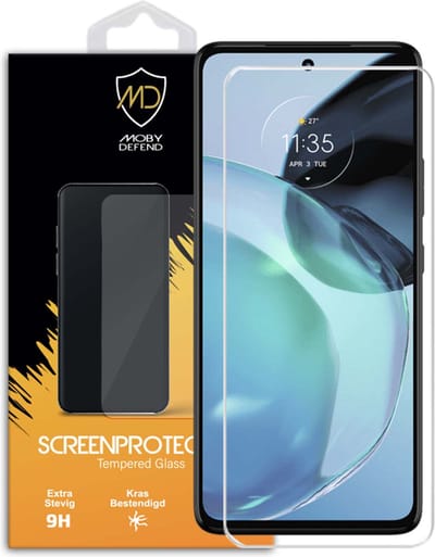MobyDefend Screenprotector - Geschikt voor Motorola Moto G72 - Case-Friendly Screensaver - Gehard Glas