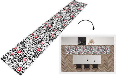 Keukenloper - Loper keuken - Patronen - Hond - Quote - 300x50 cm - Keukenloper vinyl