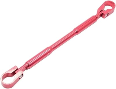 Motorfiets Stuur - Verstelbare Brace - Rijstabiliteit Verbeteren - Antislip Grip - 22mm - Rood